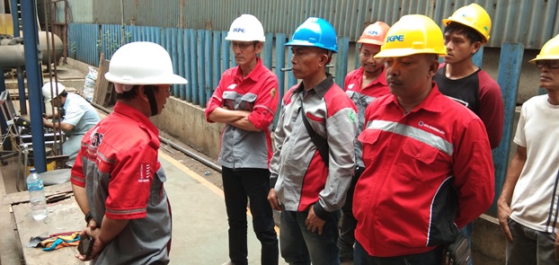 Safety Briefing diproyek Hydrant Kebakaran